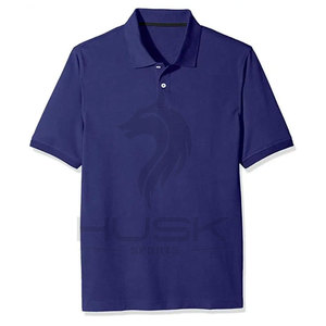 Nueva llegada de los hombres de color sólido de ajuste regular de algodón para la camisa de polo de alta calidad 100% de algodón transpirable cuello impreso ropa informal - Product Image 6
