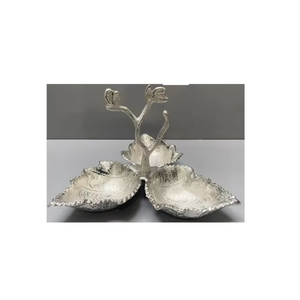 Juego de cuencos de servidor de lujo con asa Cuenco decorativo de diseño orgánico para servir y propósito de decoración - Product Image 1