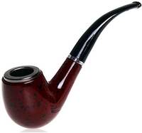 Pipe en bois classique pour fumer avec finition naturelle, couleur riche et plaisir de fumer amélioré à chaque utilisation