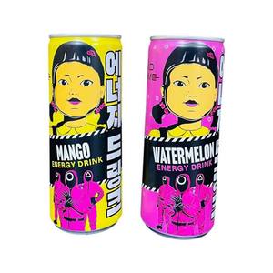 Juego de calamar de alta calidad Bebida energética Sabor a sandía 330ml para venta minorista Supermercado Venta OEM Venta al por mayor Suministro de exportación - Product Image 5