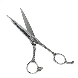 Nhà sản xuất hàng đầu tóc Shears với kéo cắt tóc Scissor Mài logo của bạn tùy biến cắt tóc Scissor