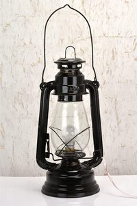 Lanterne électrique en métal antique suspendue couvercle en verre décor de lampe pour la décoration traditionnelle de la maison et les lumières de Camping en plein air en gros - Product Image 6