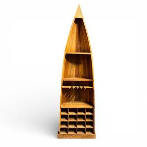 Antique Boat Style Book Rack Industrial and Rustic Folding Book Storage Furniture for Home Office Living Room Bedroom Hotel - Product Image 4