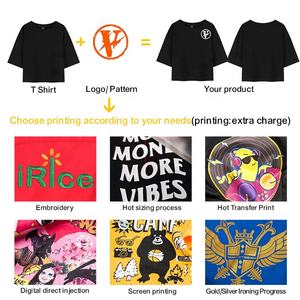 Men's Slim Fit Crop <b>Tops</b> T-shirts Printed Streetwear Casual Womens Tshirt 100%cotton Embroidery Outerwear Gym Fitness t Shirts - Product Image 5