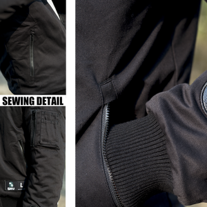 Chaqueta Bomber de Satén Personalizada de Alta Calidad para Hombre - Estilo Urbano de Invierno con Logotipo Frontal, Transpirable y de Secado Rápido - Product Image 6