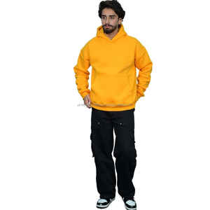 Sudadera con Capucha Amarillo Mostaza para Hombre, en Stock Local en EE. UU., de Algodón y Felpa, Estilo Casual Urbano, Envío Rápido Sin Aranceles - Product Image 5