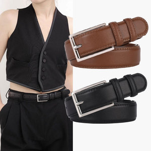Ceinture en cuir véritable avec boucle automatique pour logo personnalisé gratuit - Product Image 6