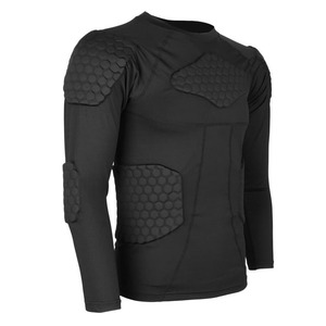 2026 <b>Long</b> <b>Sleeve</b> Mens Sports Training padded <b>shirt</b> Compression Protective Athletic Wear Wholesale - Product Image 1