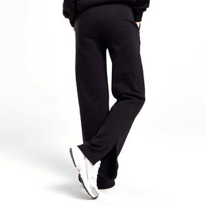 Chándal acampanado de algodón 100% para mujer, conjunto de pantalones cortos con capucha de alta calidad, patrón sólido único, estilo informal, tallas disponibles XL de invierno - Product Image 4