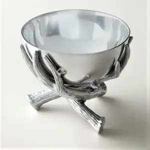 ชามผสมอาหารและผลไม้ชามเหล็กหล่อสีทองสำหรับร้านอาหารคลาสสิกชามสลัดเสิร์ฟสลัด304แบบกำหนดเอง - Product Image 3