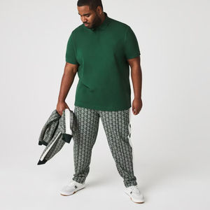 Piqué de algodón elástico Beige claro 100% para camisa Polo logotipo bordado personalizado ajuste Regular tapeta de botón oculta antiarrugas - Product Image 4