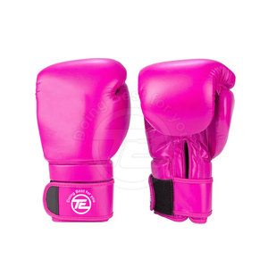 Gants de boxe en cuir de vachette véritable de haute qualité 8oz 12oz caractéristiques de poinçonnage de sécurité les plus vendues pour la boxe d'arts martiaux - Product Image 1