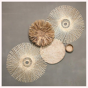Modern <b>Boho</b> Rattan & Seagrass <b>Wall</b> Sculpture Handcrafted Premium Decor for Elegant Homes & Gift Occasions - Product Image 4