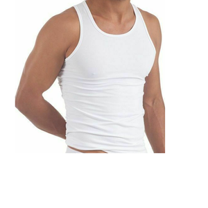 Débardeurs pour hommes en coton 100% respirant, à séchage rapide, col en V, couleur unie, confortables, écologiques, avec logo personnalisé, prix de gros - Product Image 3