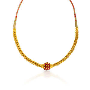 Collar de Oro Ratnavarna Thushi para Mujer - Joyería Coleccionable Cultural - Product Image 4