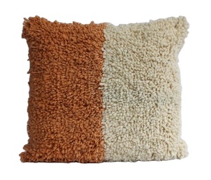 Nouvel arrivage de housse de coussin en coton laine nouée à la main florale rayée de luxe Maroc Boho taie d'oreiller tailles personnalisables pour - Product Image 4