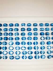 Piedra preciosa suelta calentada con Topacio Azul suizo Natural de calidad AAA con brillo excepcional para la fabricación de joyas con certificación IGI - Product Image 4