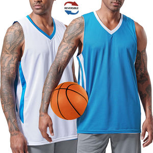 Maillot de basket-ball sur mesure pour homme, coupe décontractée, vente en gros, haute qualité, respirant, séchage rapide, design réversible pour adultes - Product Image 4