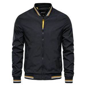 OEM Custom Logo <b>Men's</b> Winter Wool Bomber <b>Jacket</b> Windproof Satin Varsity Design Waterproof for Outdoor Wholesale Shipping Air - Product Image 3
