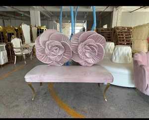 DREAMLIKE, gran oferta, muebles de Hotel para bodas, decoración del hogar, sofá para novia y novio, sillas de boda, fiesta de eventos, conjunto de sofá de terciopelo blanco - Product Image 2