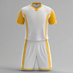 Conjuntos de Uniformes de Fútbol Personalizados 100% Poliéster, Camisetas de Fútbol, Pantalones Cortos Deportivos Estampados para Jóvenes - Product Image 2