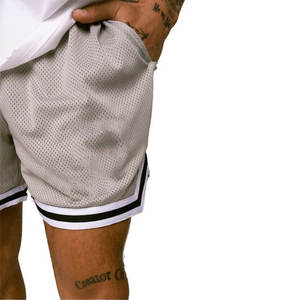 OEM Wholesale Custom Mens Sports Shorts Summer Polyester Cotton Breathable Fabric Athletic Basketball Mesh Shorts with Pockets - Product Image 6