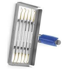 Instruments de remplissage dentaires composites Ensemble détartreur de 5 pièces avec cassette de stérilisation Ensemble dentaire instruments chirurgicaux - Product Image 4