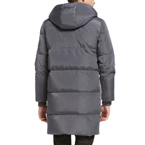 Veste polaire d'hiver imprimée personnalisée sur le support, sweat à capuche coupe-vent chaud avec fermeture à glissière, veste isolée décontractée, techniques tissées, plumes - Product Image 3