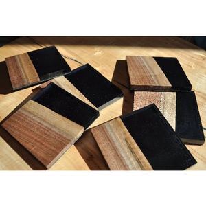 SCI Production Non Slip Resin and <b>Wooden</b> Material Square Shape Designer Coaster From Exporter and Manufacturer for Sale - Product Image 2