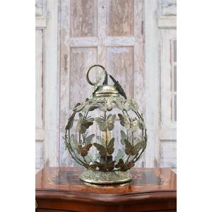 Lanternes tendance en métal et en verre avec des accents de papillons rehaussent les rassemblements en plein air avec une lumière ambiante douce - Product Image 5