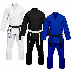 Niños ligero brasileño Jiu Jitsu Gi personalizado Bjj Kimono uniforme para niños Grappling preencogido con logotipo frontal para Karate - Product Image 5