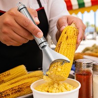 RVS maïsstripper Esquites Elote maïszaadverwijderaar straatmaïssnijder Mexicaans keukengereedschap groothandel bulk