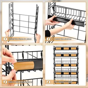 Customized for Modular Snack <b>Display</b> <b>Rack</b> with Easy Assembly for FMCG Product Showcasing (Made in India) - Product Image 1