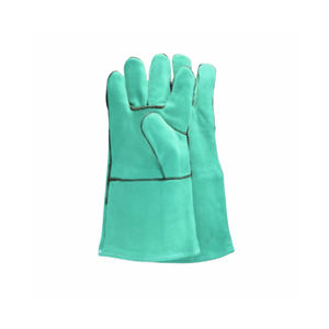 Gants de soudage en cuir de vachette fendu bon marché d'usine Gants de travail en cuir respirant pour la protection des mains pour hommes - Product Image 5