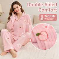 Tissu en polaire corail côtelé imprimé pêche rose 100 % polyester, textile tricoté en flanelle pour vêtements de nuit et couvertures