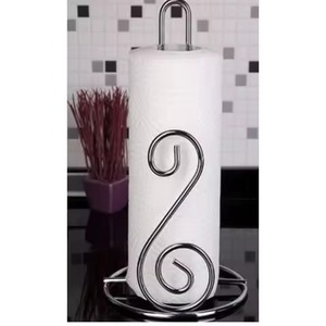 ที่ใส่กระดาษทิชชู่โลหะสีเงินแบบวินเทจสำหรับตกแต่งบ้านโต๊ะในห้องครัว - Product Image 1