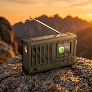Radio DAB de Alto Rendimiento con Manivela, Panel Solar, Pantalla LCD a Color de 2'', Radio <span class=keywords><strong>FM</strong></span>, Batería Desmontable de 2000mAh - Product Image 5