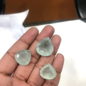 พลอยอะความารีนธรรมชาติอัญมณีทรงหลวมอัญมณีคริสตัลสีฟ้าขัดเงาสำหรับการทำเครื่องประดับงานฝีมือแบบ DIY จากอินเดีย - Product Image 1