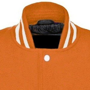 2025 veste en cuir sur mesure pour hommes veste de Baseball brodée imprimée en laine de haute qualité Letterman vêtements de rue grande taille - Product Image 4