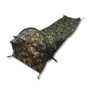 Even Tent Light Weight 1 Person Waterproof Nylon Bivy Tent Ultralight Camouflage Waterproof Bivy Tent For Bike Trip Hiking Backpacking