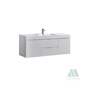 Tocadores de baño modernos de lujo de la mejor calidad, madera maciza de roble/Pino/ACACIA resistente al agua, fábrica de Vietnam, OEM listo para montar - Product Image 2