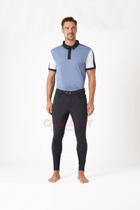 Culotte d'équitation pour homme coupe ajustée pantalon d'équitation confortable culotte d'équitation pour homme élégante conception extensible respirante taille OEM - Product Image 2