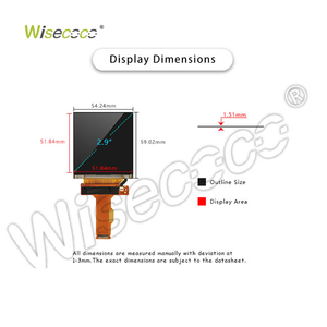 Módulo de Pantalla LCD TFT Cuadrada de 2.9 Pulgadas 1440*1440 MIPI 40 Pines, Panel de Pantalla LCD IPS de 2.9 Pulgadas 90Hz para VR AR <span class=keywords><strong>HMD</strong></span> - Product Image 4