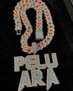 Colgante de diamantes de moissanita de lujo unisex personalizable joyería de hip hop de plata esterlina para niños para fiestas y eventos especiales - Product Image 1