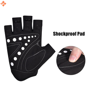 Guantes de Ciclismo de Medio Dedo para Hombre, Ropa de Ciclismo Unisex, Guantes Transpirables a Prueba de Golpes para Bicicleta de Montaña - Product Image 5