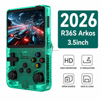 Console de jeu portable YUXU R36S en gros, écran IPS 3,5 pouces, résolution 640x480, double puce, lecteur de jeux rétro portable, jeux TF