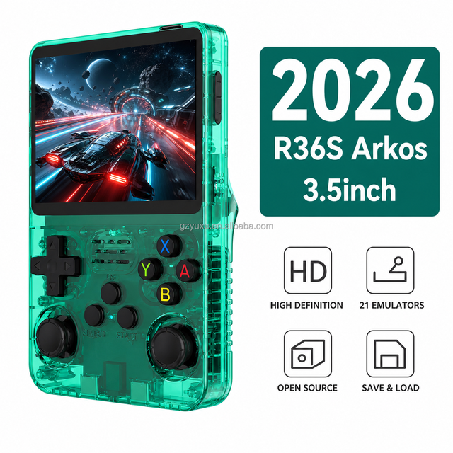 Wholesale YUXU R36S Handheld Game Console 3.5 Inch IPS Screen 640x480 Resolution Dual Chip Portable Retro Gaming Player TF Games