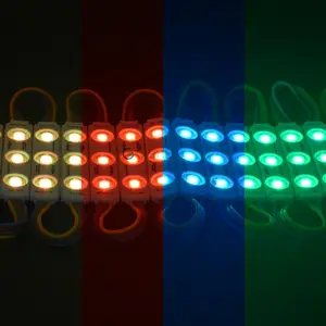 RGB LED โมดูลฉีด1.5W 3 LEDs 12V 5050 RGB Digital SMD MINI LED โมดูลสำหรับป้าย