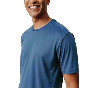 220g alta calidad 100% algodón de talla grande ropa de hombre camisas de impresión bordado personalizado en blanco hombres camisetas de gran tamaño cuello redondo - Product Image 3