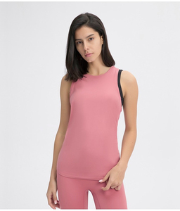 Nueva Moda 2025: Camiseta sin Mangas de Algodón Estilo Racerback, Chaleco Deportivo Tejido OEM para Mujer, de Secado Rápido y Transpirable - Product Image 6